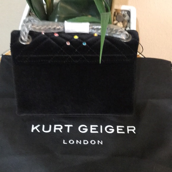 Kurt Geiger London Mini Brixton Shoulder Bag In Charcoal - - Picture 3 of 17